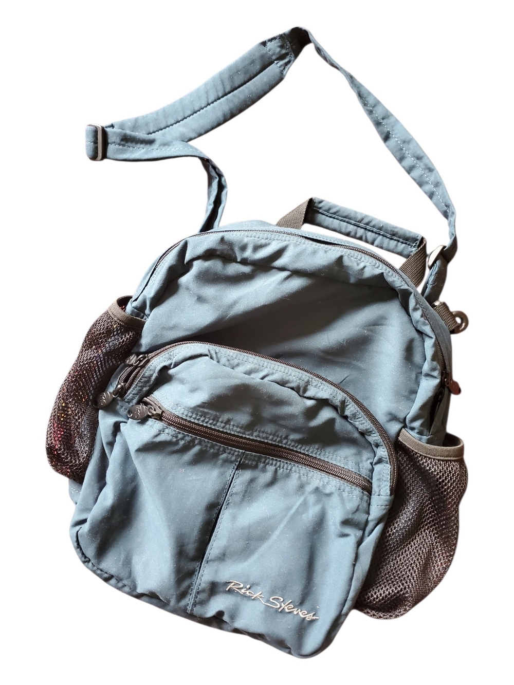 Blue Rick Steves Travel Crossbody Bag